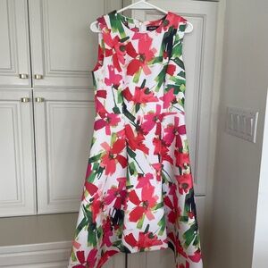 DKNY Donna Karan New York Floral Designer Womens Dress 6 BEAUTIFUL!